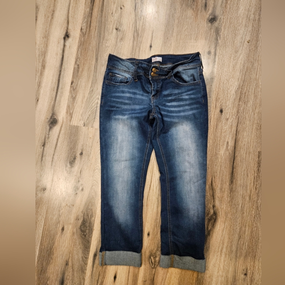SO Dark Blue Cropped Jeans